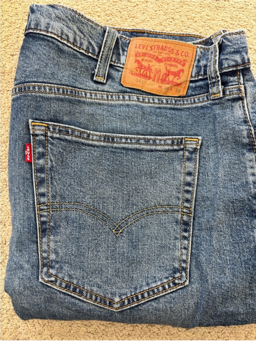 Levi's Men’s Light Blue Straight Leg Jeans